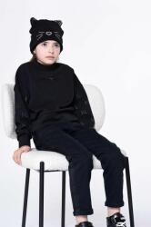 KARL LAGERFELD bluza copii culoarea negru, cu imprimeu 9BYX-BLG027_99X