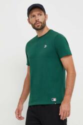 47 brand 47brand tricou din bumbac MLB Oakland Athletics barbati, culoarea verde, neted 9BYX-TSM15J_79X