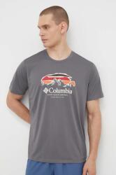 Columbia tricou sport Columbia Hike culoarea gri, cu imprimeu PPYX-TSM1EA_90X