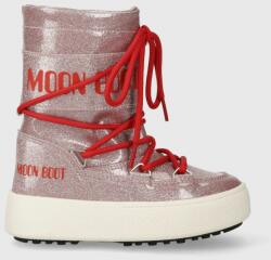 Moon Boot cizme de iarna copii 34301000 MB JTRACK TUBE GLITTER culoarea roz 9BYX-OBG0TJ_38X
