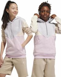 Adidas bluza copii culoarea gri, cu glugă, modelator 9BYX-BLK066_90X