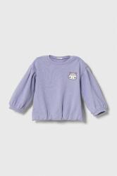Benetton bluza culoarea violet, cu imprimeu 9BYX-BLG092_45X