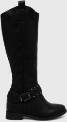 Answear Lab cizme femei, culoarea negru, cu toc plat BBYX-OBD025_99X