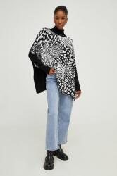 ANSWEAR pulover femei, culoarea negru, light, cu guler BMYX-SWD00E_99X