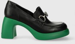 Karl Lagerfeld pantofi de piele ASTRAGON culoarea negru, cu toc drept, KL33830 9BYX-OBD0WY_99X