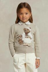 Ralph Lauren pulover de bumbac pentru copii culoarea bej 9BYX-SWG02T_08X