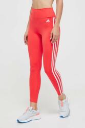 adidas Performance leggins de antrenament Train Essentials culoarea rosu, cu imprimeu 9BYX-LGD06R_33X