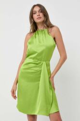 PINKO rochie culoarea verde, mini, drept 9BYX-SUD0AN_71X