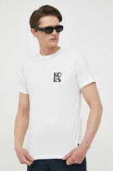 Michael Kors tricou din bumbac culoarea alb, cu imprimeu PPYX-TSM1ZJ_00X