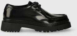 Gant pantofi de piele Aligrey femei, culoarea negru, cu platforma, 27531326. G00 9BYX-OBD0AF_99X