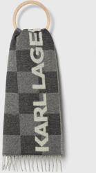 Karl Lagerfeld esarfa de lana culoarea gri, modelator 9BYX-SAD0BC_90A