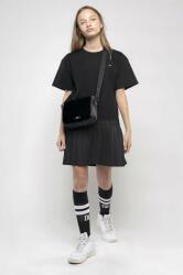 DKNY rochie fete culoarea negru, mini, drept 9BYX-SUG032_99X
