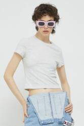 Abercrombie & Fitch tricou femei, culoarea gri PPYX-TSD0I0_09X