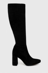 Wojas cizme din piele intoarsa femei, culoarea negru, cu toc drept, 7104181 MBYX-OBD03W_99X