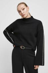 MEDICINE pulover femei, culoarea negru, cu turtleneck ZBYX-SWD712_99X