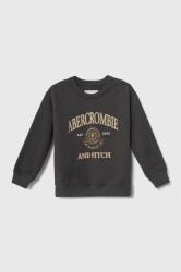 Abercrombie & Fitch bluza copii culoarea gri, cu imprimeu 9BYX-BLK09D_90X