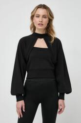 KARL LAGERFELD bluza femei, culoarea negru, neted 9BYX-BLD102_99X