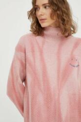 PS Paul Smith pulover de lana femei, culoarea roz, cu guler 9BYX-SWD0KS_30X