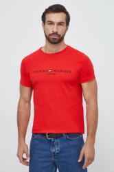 Tommy Hilfiger tricou din bumbac bărbați, culoarea roșu, cu imprimeu MW0MW11797 9BYK-TSM15P_33A