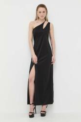 MARELLA rochie culoarea negru, maxi, drept PPYX-SUD1SH_99X