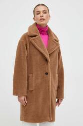 MARELLA palton din lana culoarea maro, de tranzitie, oversize 9BYX-KPD03Z_82X