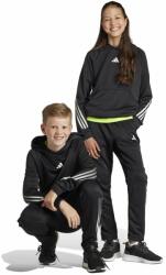 Adidas bluza copii culoarea negru, cu glugă, cu imprimeu 9BYX-BLK076_99X