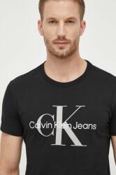 Calvin Klein Jeans tricou din bumbac bărbați, culoarea negru, cu imprimeu J30J320806 9BYX-TSM02A_99A