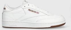 Reebok Classic sneakers din piele Club C 85 culoarea alb, FZ6012 FZ6012.100039279-WH/WH/RO PPYX-OBM0Z2_00X