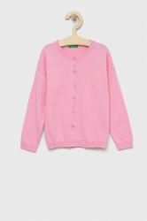 Benetton cardigan copii culoarea roz, light PPYX-SWG010_30X
