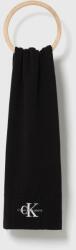 Calvin Klein Jeans esarfa din bumbac culoarea negru, neted 9BYX-SAM02S_99X