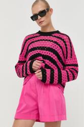 Valentino pulover de bumbac culoarea roz PPYX-SWD09J_30A