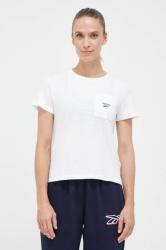 Reebok tricou Reebok Identity femei, culoarea alb 9BYX-TSD187_00X