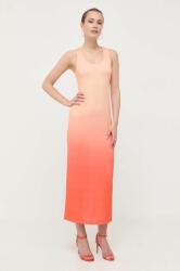 Patrizia Pepe rochie culoarea portocaliu, maxi, drept 9BYX-SUD0GW_22X