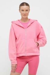 Adidas bluza femei, culoarea roz, cu glugă, neted 9BYX-BLD098_30X