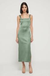 Abercrombie & Fitch rochie culoarea verde, midi, mulata 9BYX-SUD0EJ_71X