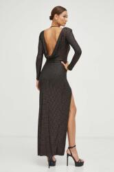 NISSA rochie culoarea negru, maxi, mulata MBYX-SUD02E_99X