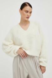 Gestuz pulover de lana femei, culoarea bej, călduros 9BYX-SWD1G5_01X