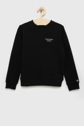 Calvin Klein bluza copii culoarea negru, cu imprimeu 9BYY-BLB003_99X