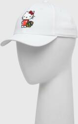 adidas Originals șapcă din bumbac pentru copii x Hello Kitty culoarea alb, cu imprimeu 9BYX-CAK02N_00X
