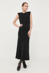 Patrizia Pepe rochie culoarea negru, maxi, mulata 9BYX-SUD0GA_99X