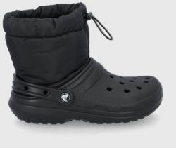 Crocs cizme de iarnă Classic Lined Neo Puff Boot culoarea negru 206630 9BY8-OBD45N_99X (ED.NEO.PUFF.BOOT.206630)