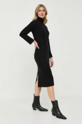 Max Mara rochie din lana culoarea negru, mini, drept 9BYX-SUD11N_99X