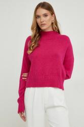 ANSWEAR pulover femei, culoarea roz, cu turtleneck BMYX-SWD083_43X