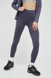 Jack Wolfskin leggins sport Berntal Tights femei, culoarea violet, neted PPYX-LGD0B5_54X