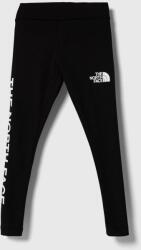 The North Face leggins copii GRAPHIC LEGGINGS culoarea negru, cu imprimeu 9BYX-LGG03N_99X