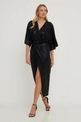 ANSWEAR rochie culoarea negru, maxi, drept BMYX-SUD0CR_99X