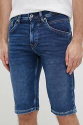 Pepe Jeans pantaloni scurti jeans Track barbati, culoarea albastru marin PPYX-SZM0RT_59X