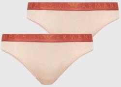 Emporio Armani Underwear chiloti 2-pack culoarea bej 9BYX-BID0EY_02X