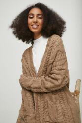 Medicine pulover femei, culoarea bej, călduros ZBYX-SWD030_80M
