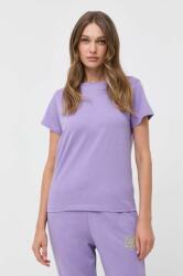 Pinko tricou din bumbac culoarea violet PPYX-TSD1GD_48X
